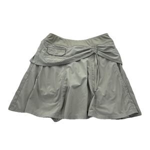 Athleta Wherever Skort Black Size 6 Khaki Travel Outdoor Stretch 60-13